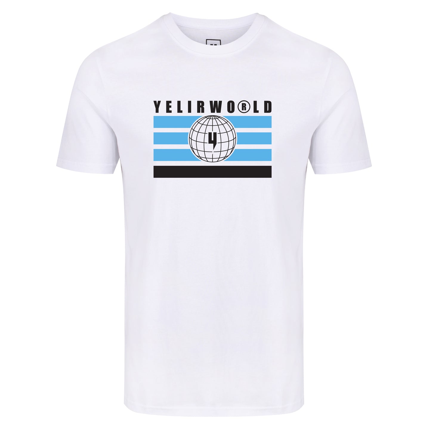 GLOBAL ENTERPRISE FLAG TEE WHITE BABY BLUE