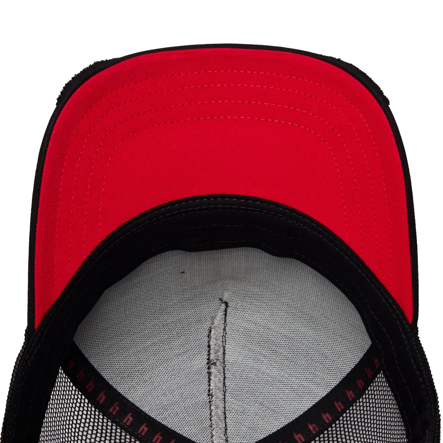 MIXED CONTRAST CAP BLACK RED