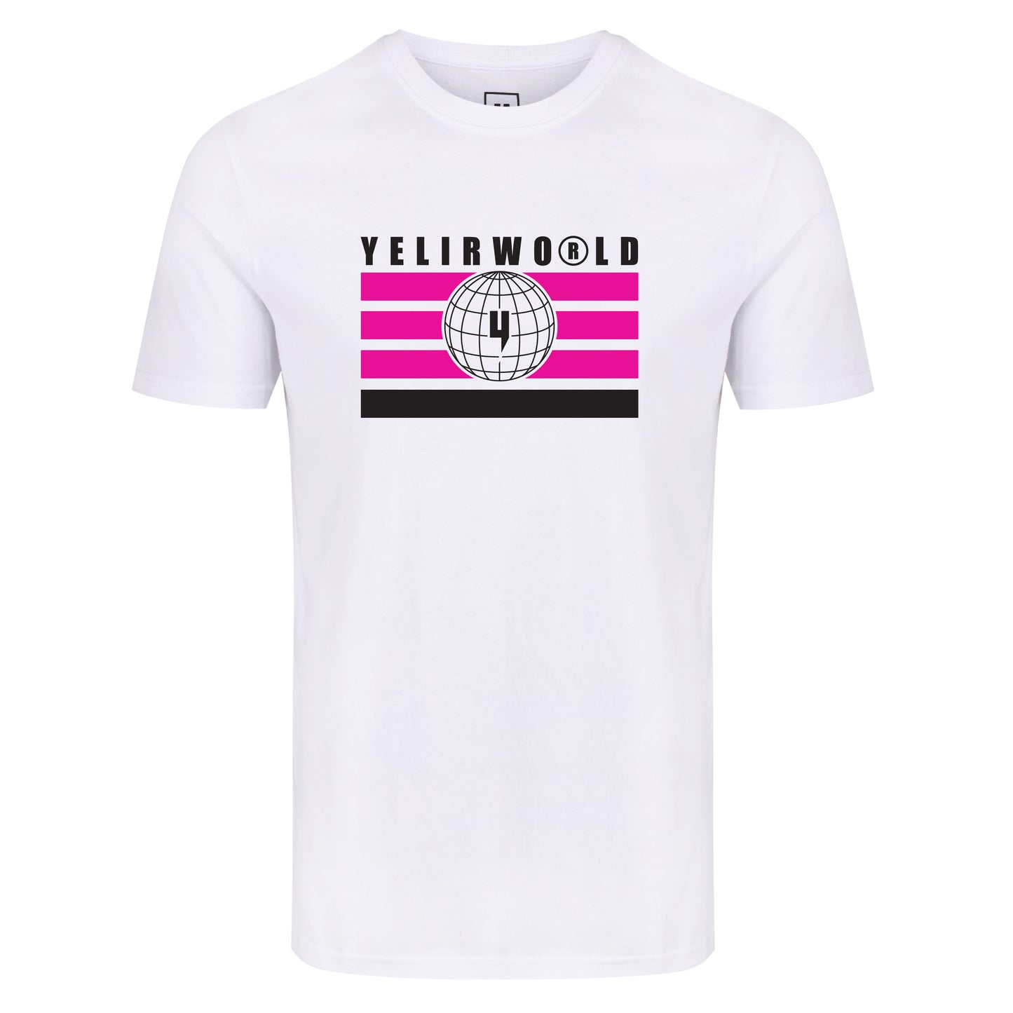 GLOBAL ENTERPRISE FLAG TEE WHITE PINK