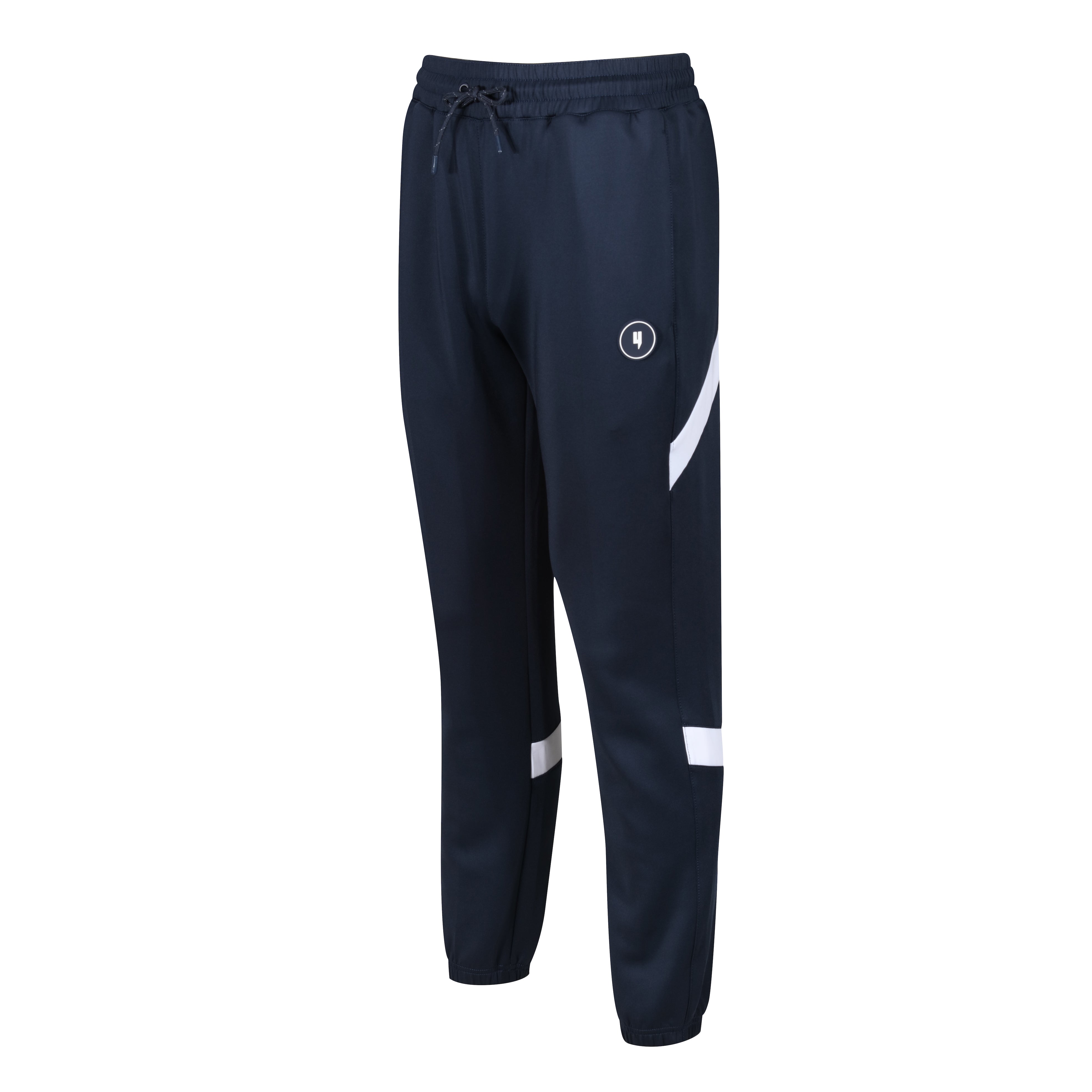 TEAM TRACKSUIT BOTTOMS NAVY WHITE YELIR WORLD