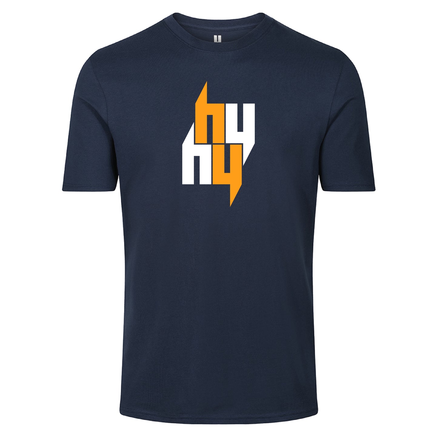 NAVY TEE FOUR Y LOGO ORANGE