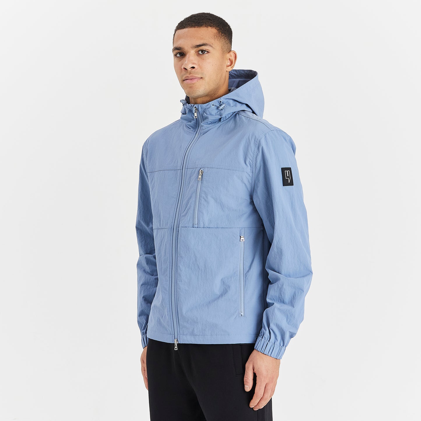 BLUE CRINKLE JACKET