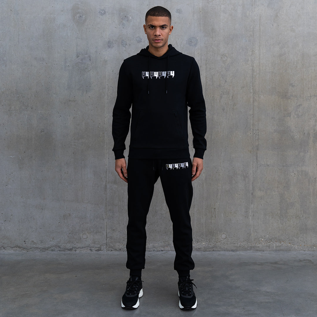 BLACK HOODY EIGHT Y LOGO REFLECTIVE