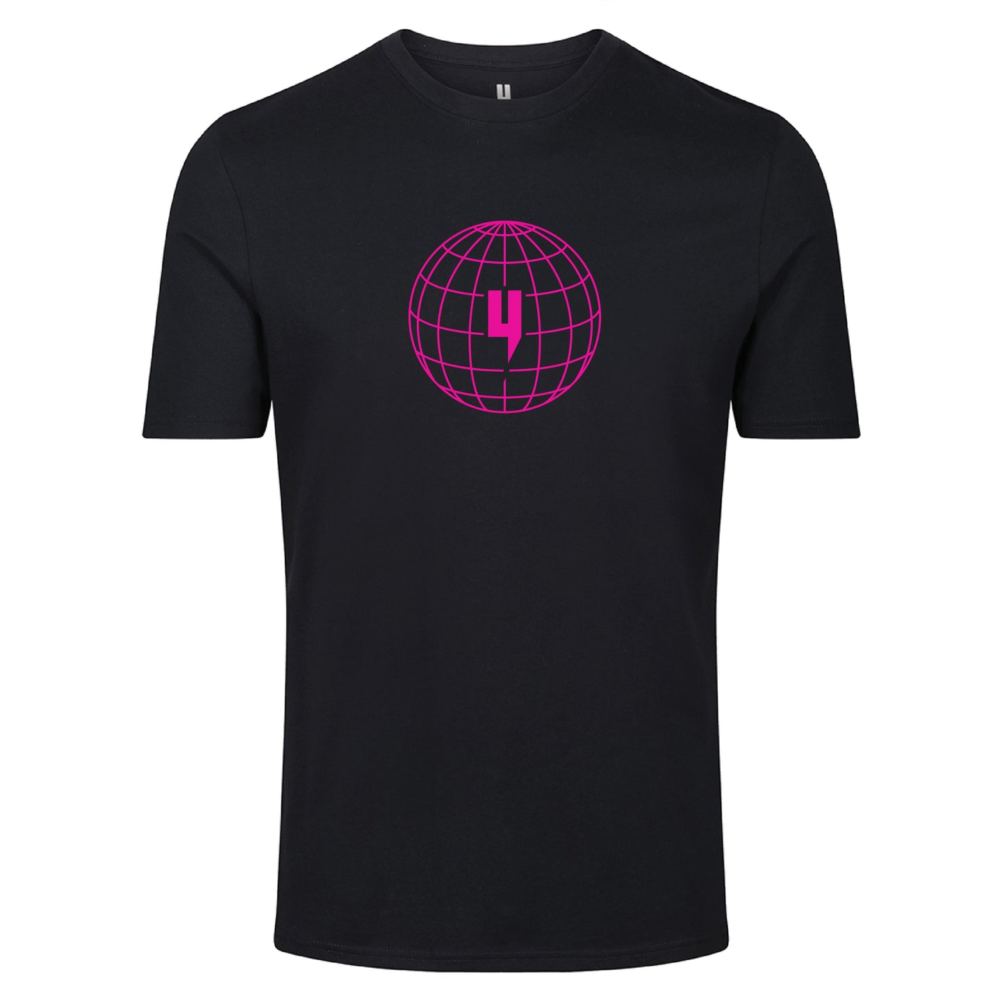 GLOBAL ENTERPRISE TEE BLACK NEON PINK