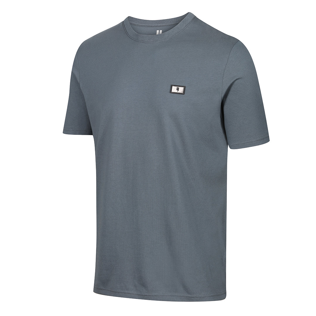 Y LOGO PLAQUE TEE GREY