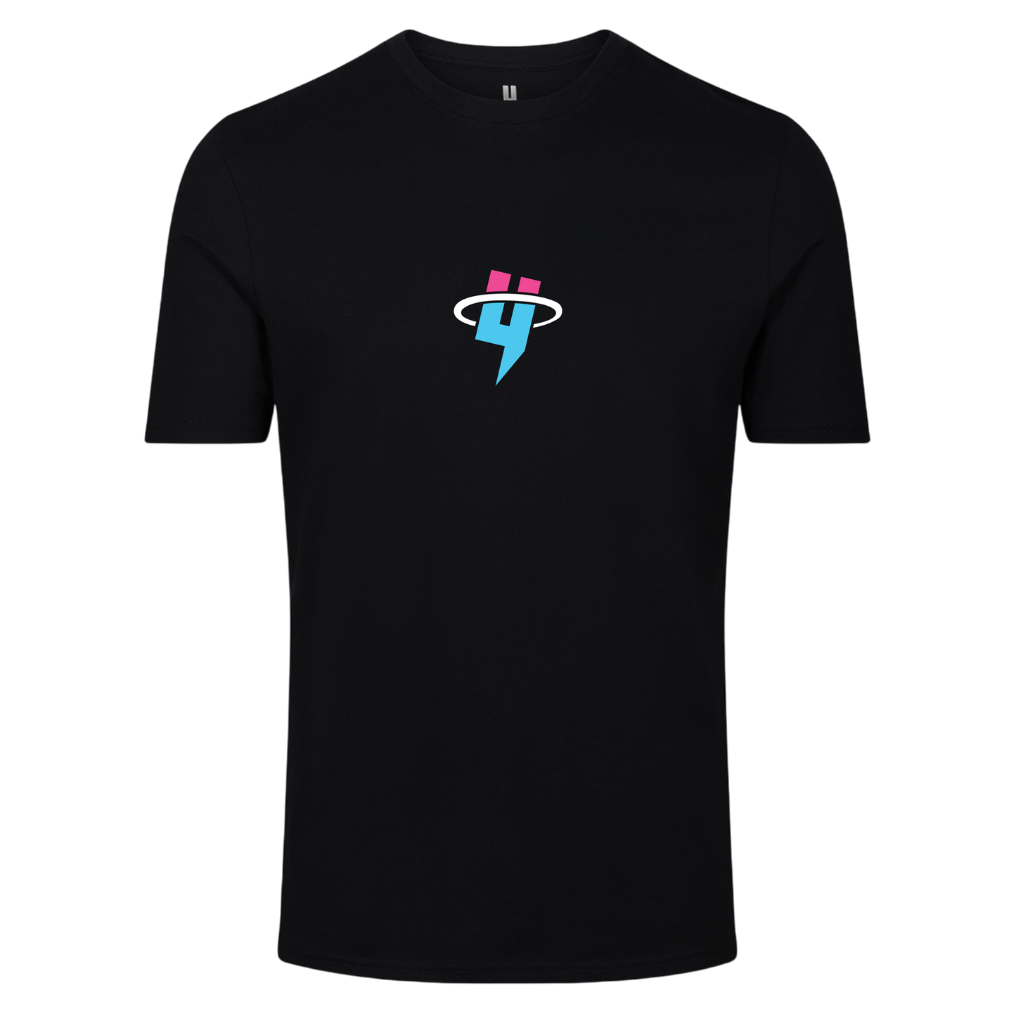 BLACK TEE MIAMI CIRCLE LOGO