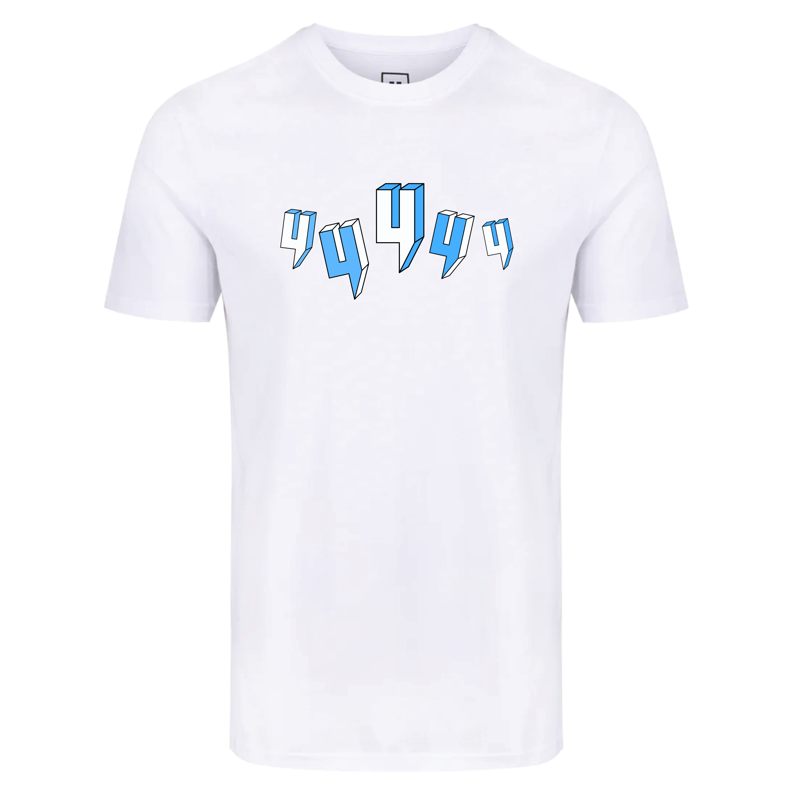 WHITE TEE FIVE Y LOGO BABY BLUE – YELIR WORLD