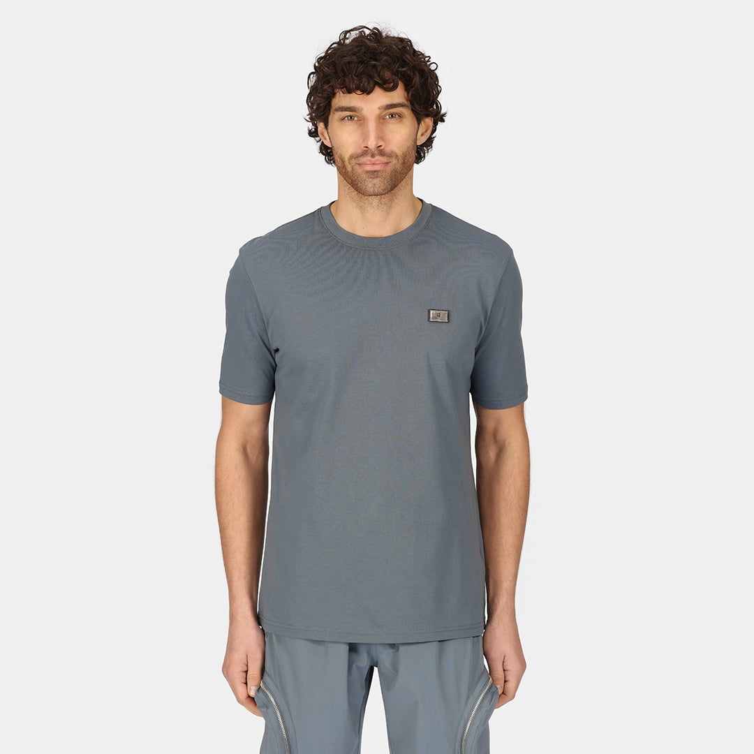 Y LOGO PLAQUE TEE GREY