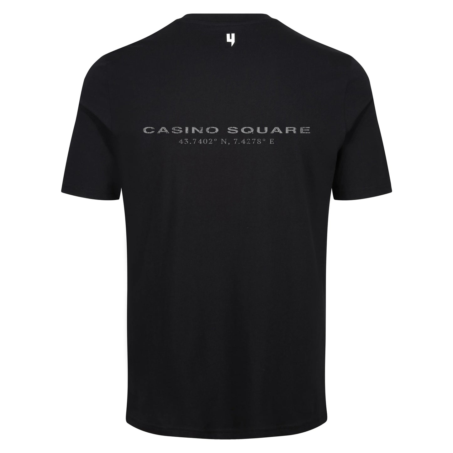 BLACK TEE MONACO LOGO