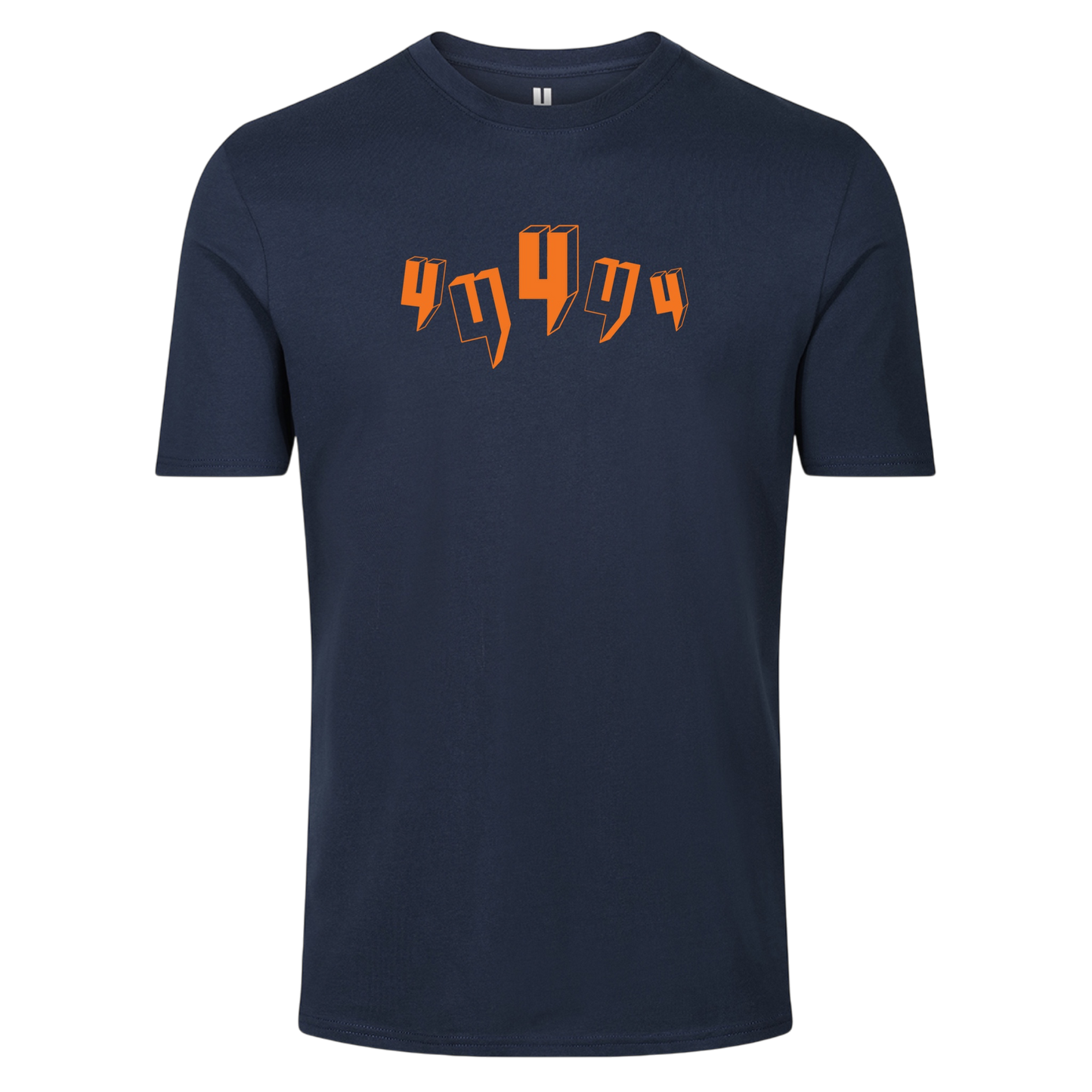 NAVY TEE FIVE Y LOGO NEON ORANGE
