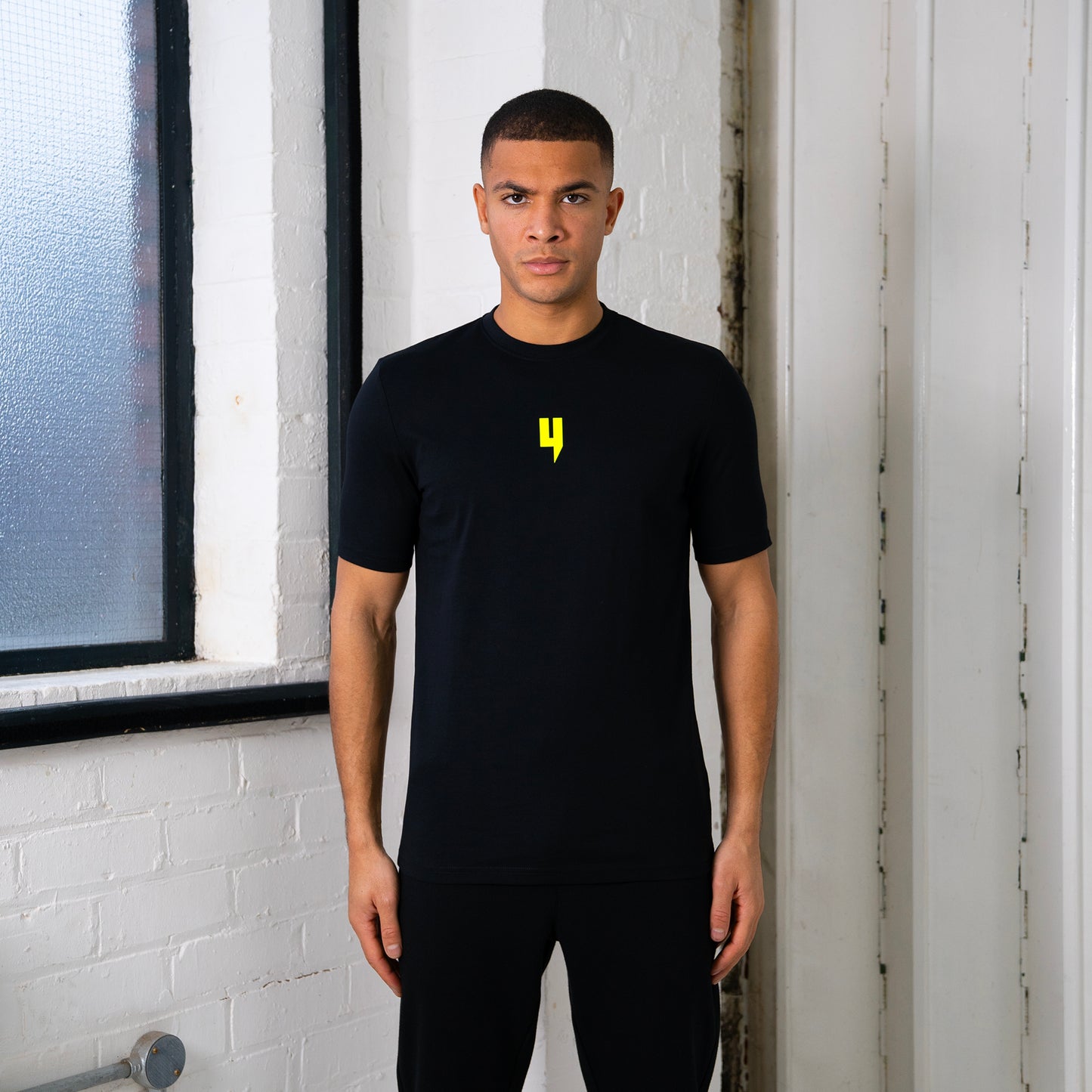 Y LOGO TEE BLACK/NEON