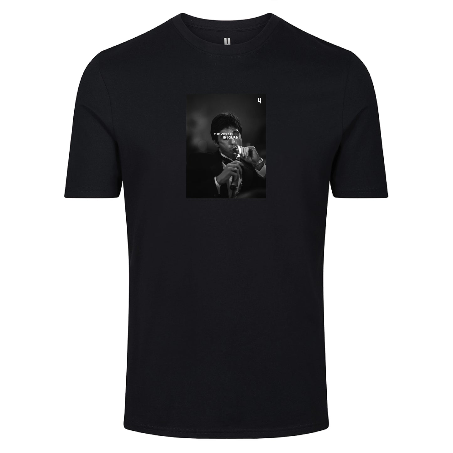 THE WORLD IS YOURS TEE BLACK