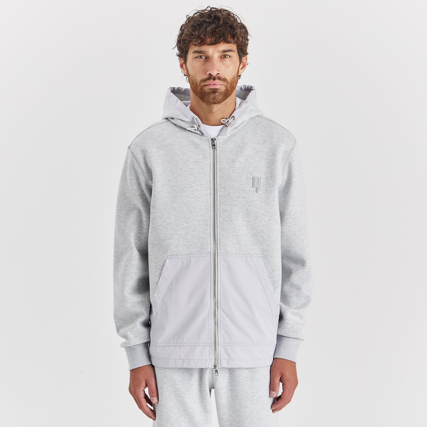 TECH TRACKSUIT TOP GREY MARL