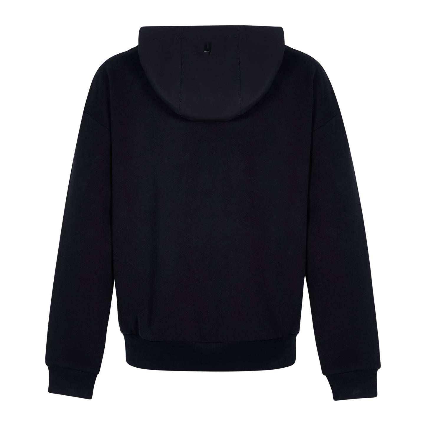 BLACK RELAXED FIT LUX HOODY