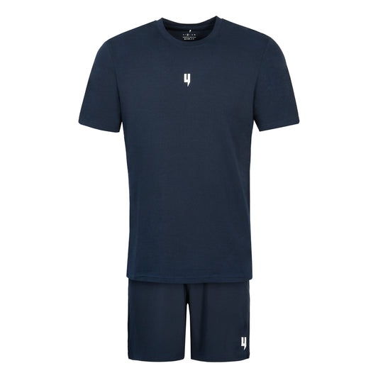LOUNGEWEAR SET NAVY / WHITE