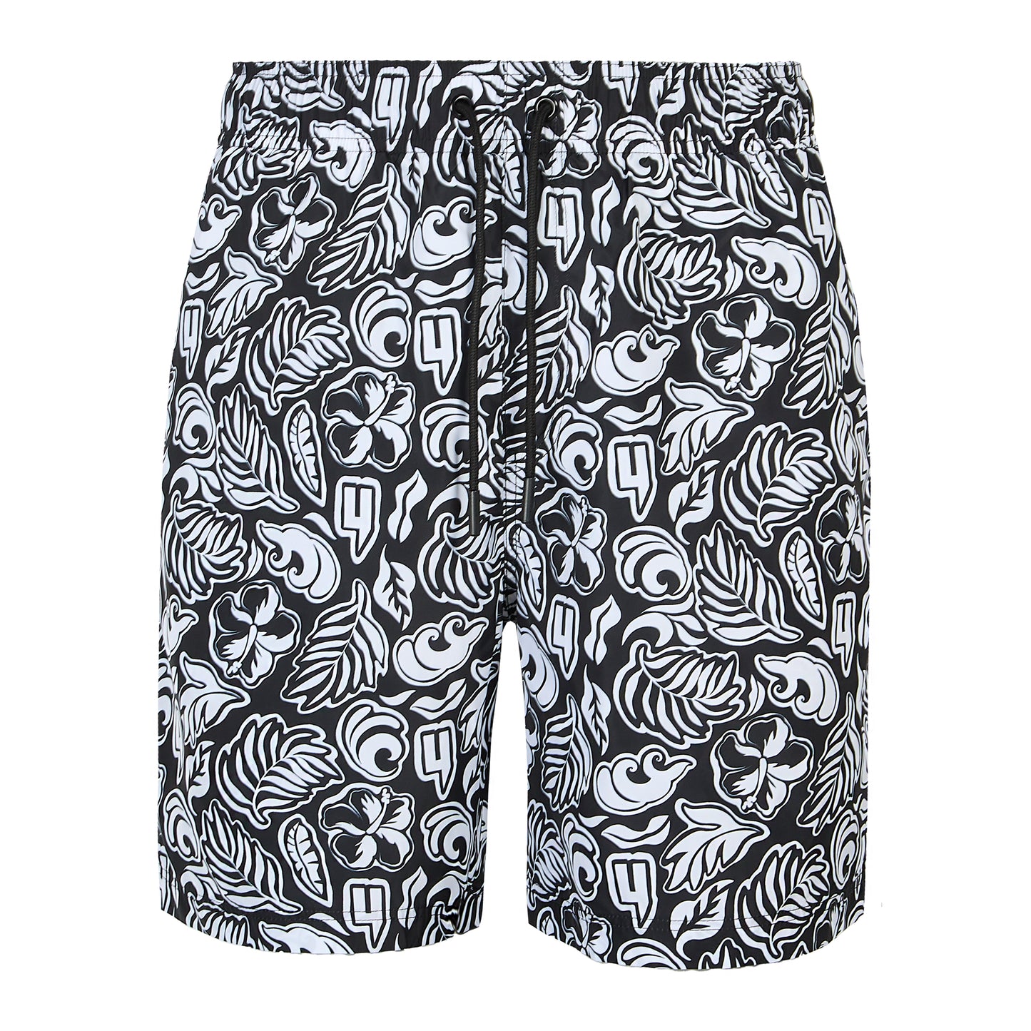 HAWAIIAN Y PRINT SWIM SHORTS