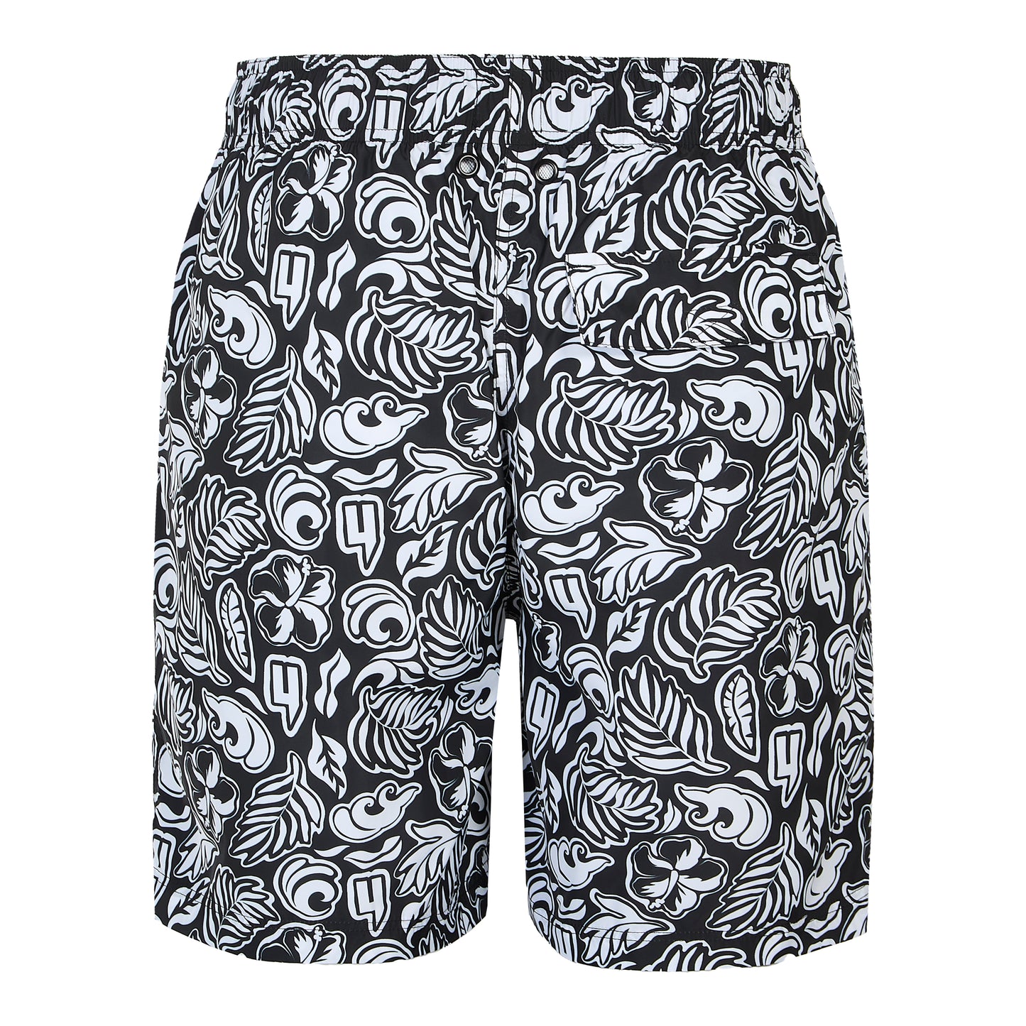 HAWAIIAN Y PRINT SWIM SHORTS