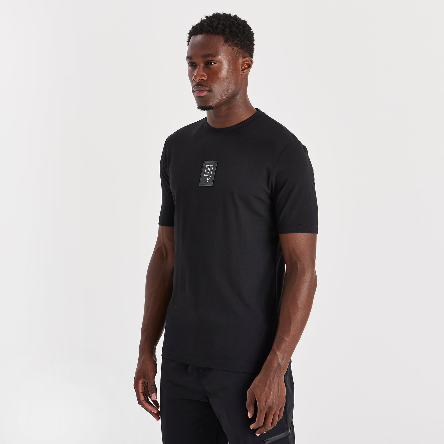 LUX RUBBER LOGO TEE BLACK