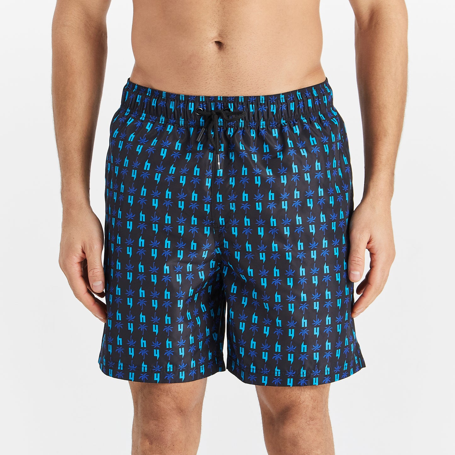 PALM TREE Y PRINT SWIM SHORTS