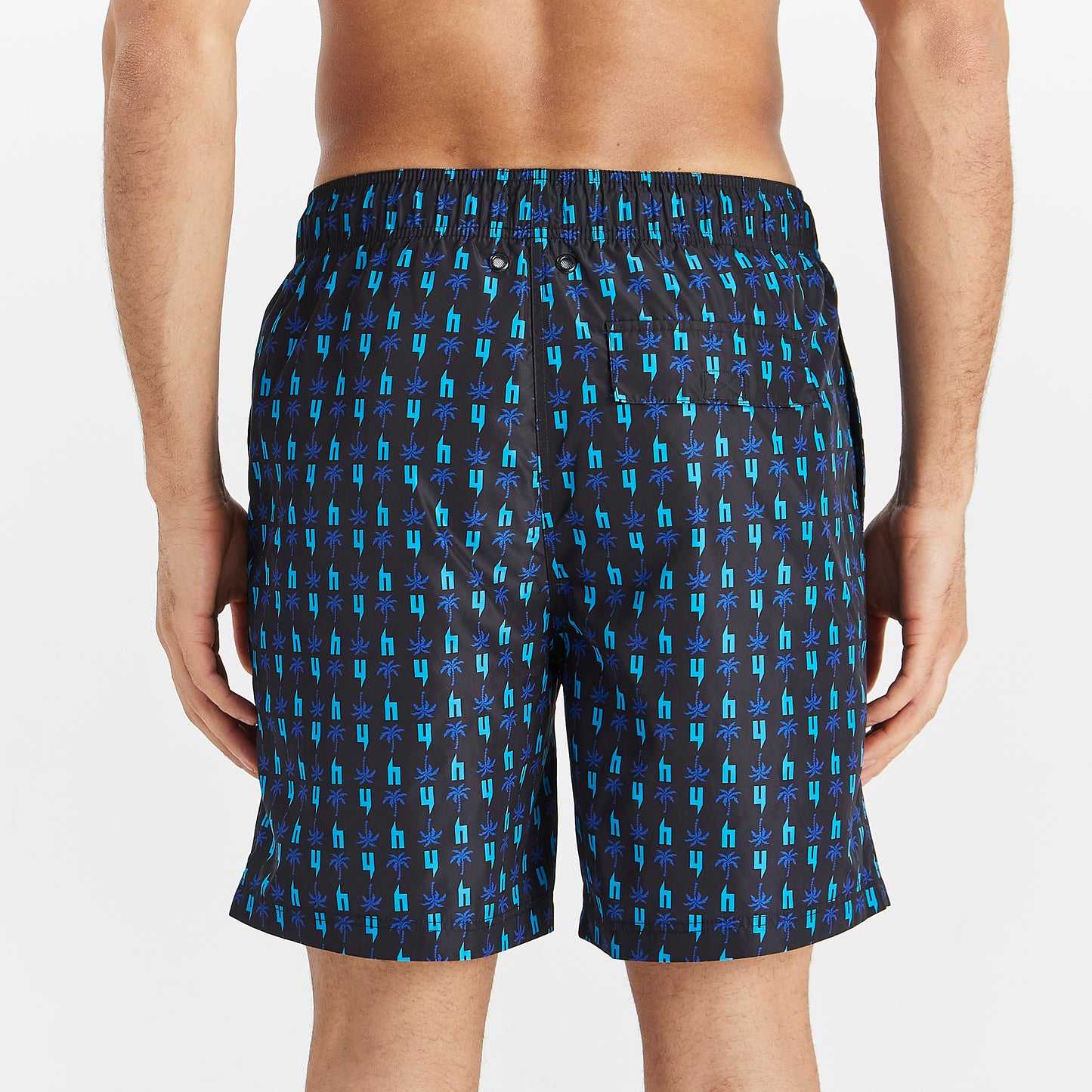 PALM TREE Y PRINT SWIM SHORTS