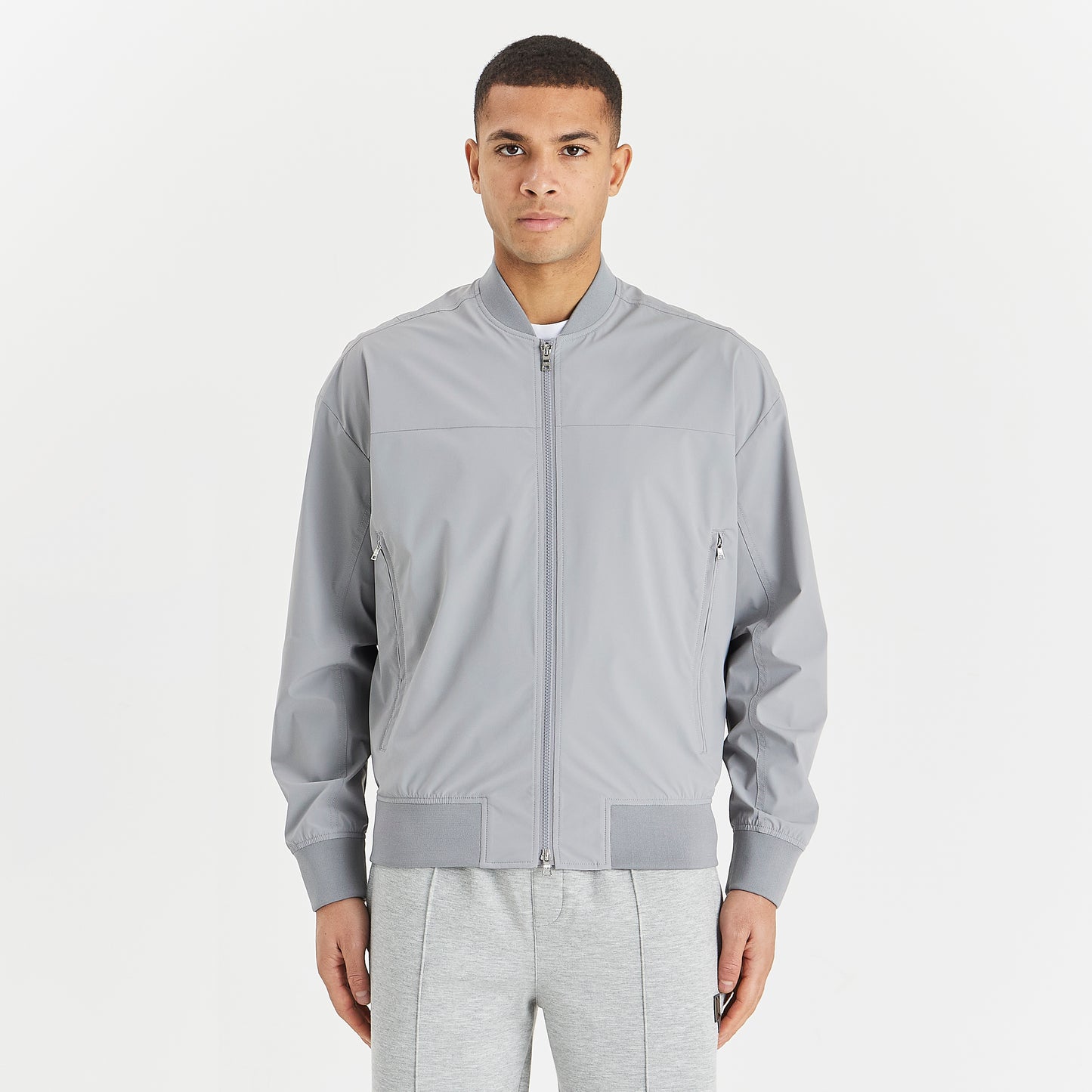 LIGHTWEIGHT BOMBER JACKET GREY