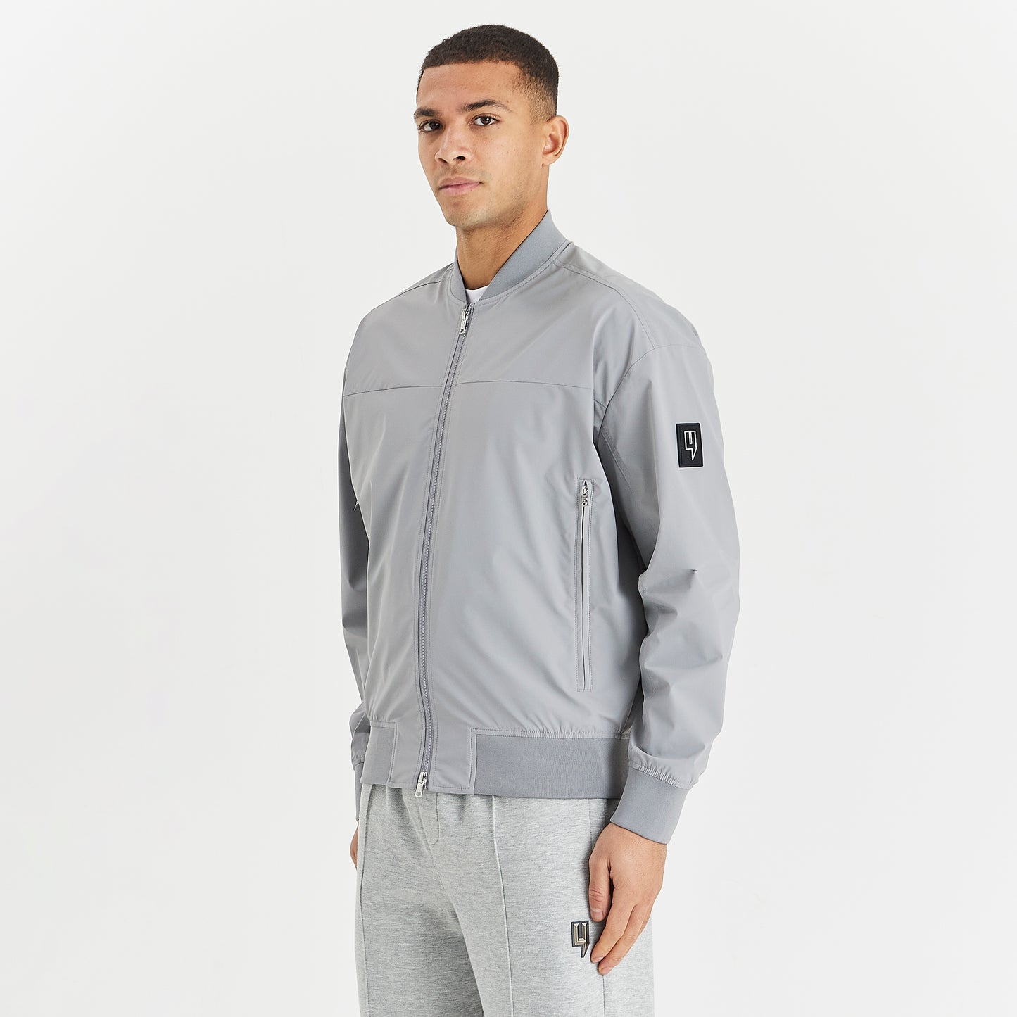 LIGHTWEIGHT BOMBER JACKET GREY