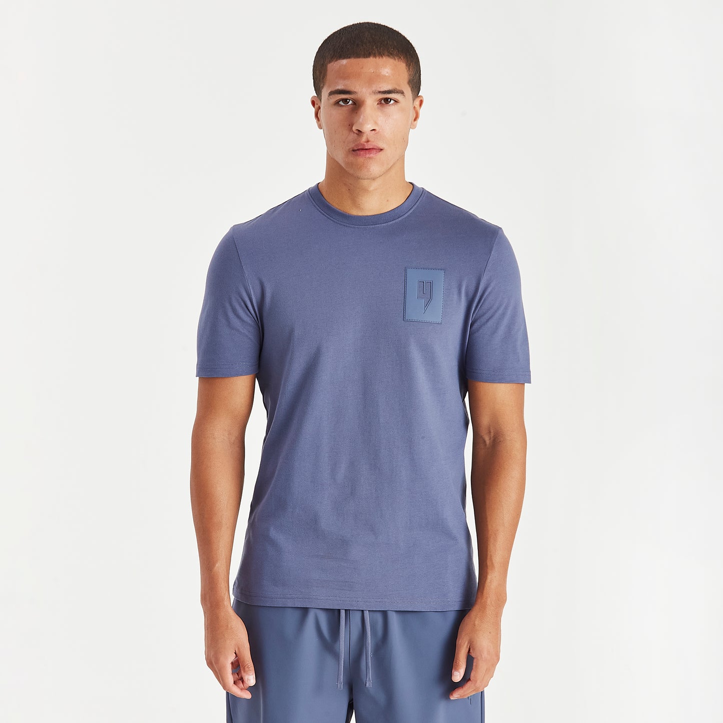 RUBBER PATCH LOGO TEE BLUE
