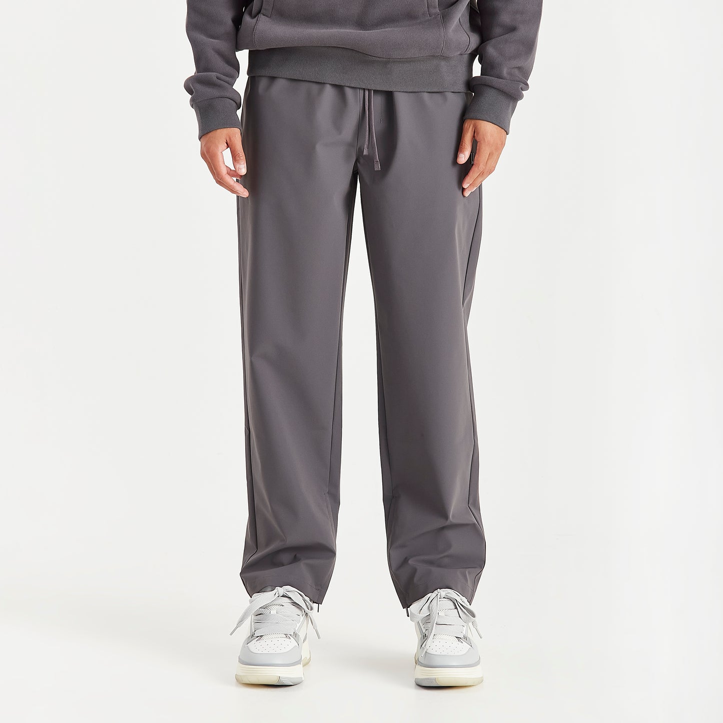 DARK GREY STRAIGHT LEG PANTS