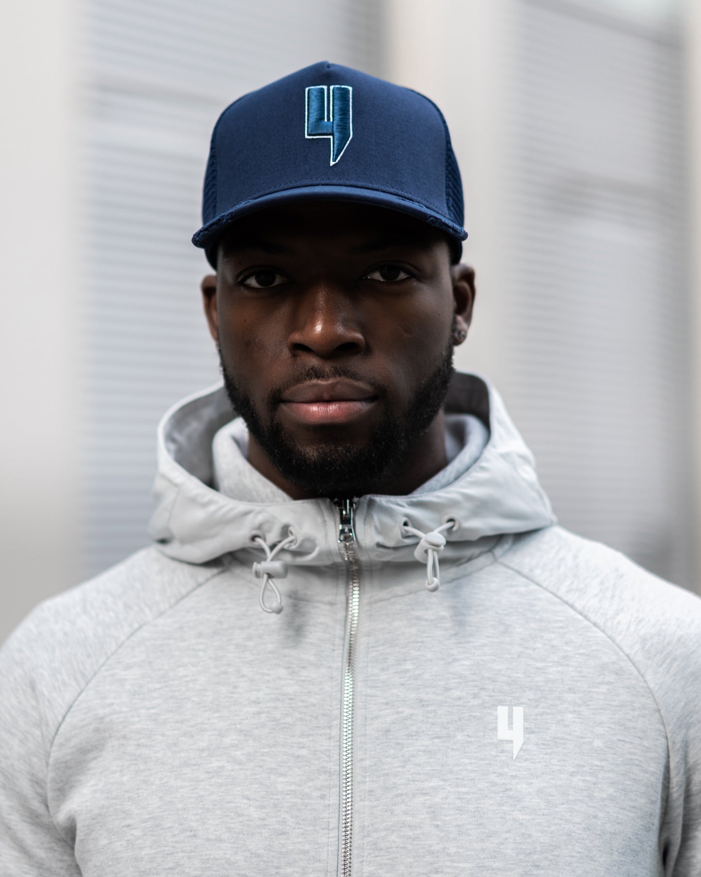 Y LOGO CAP NAVY WHITE OUTLINE