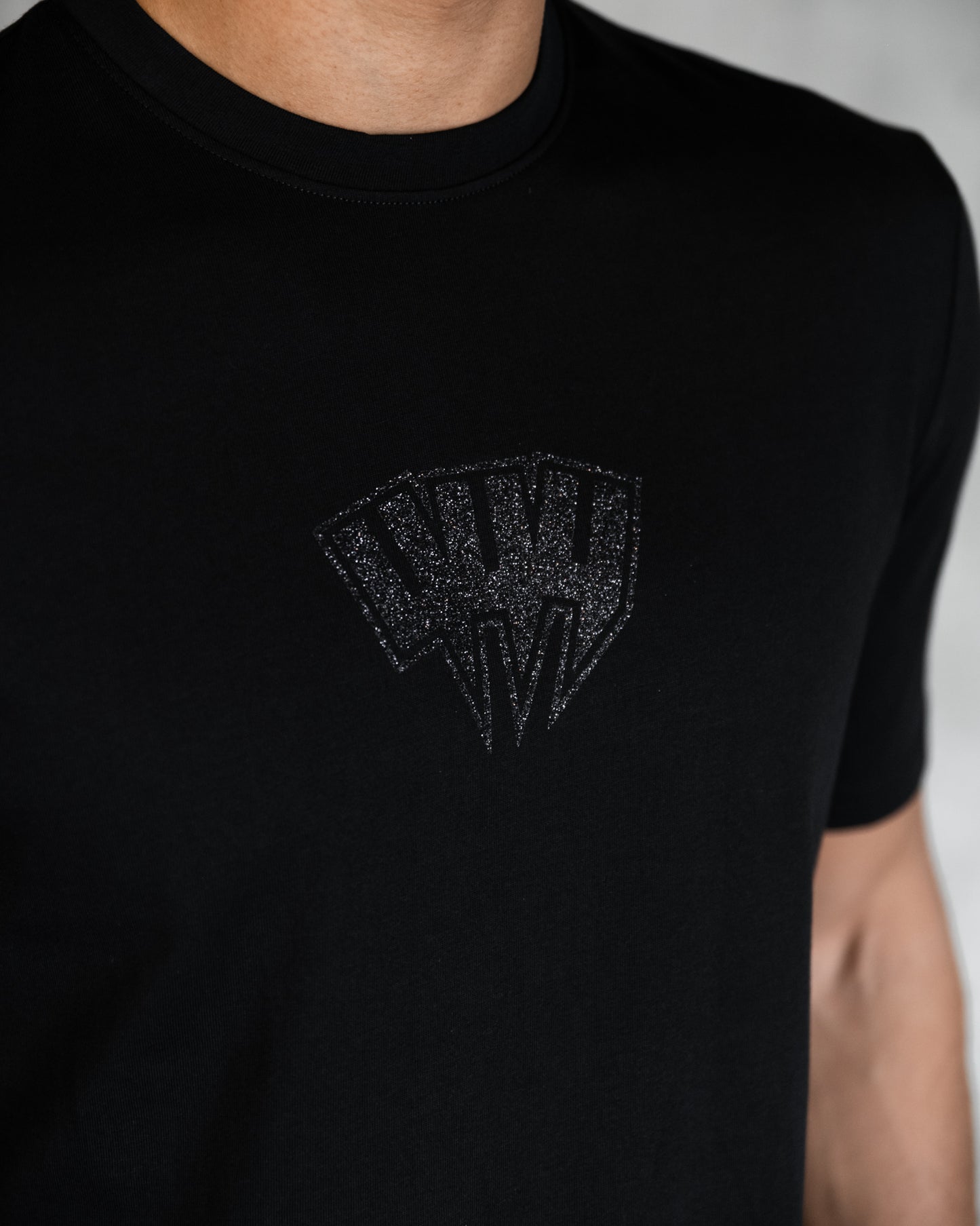 YYY TEE BLACK GLITTER