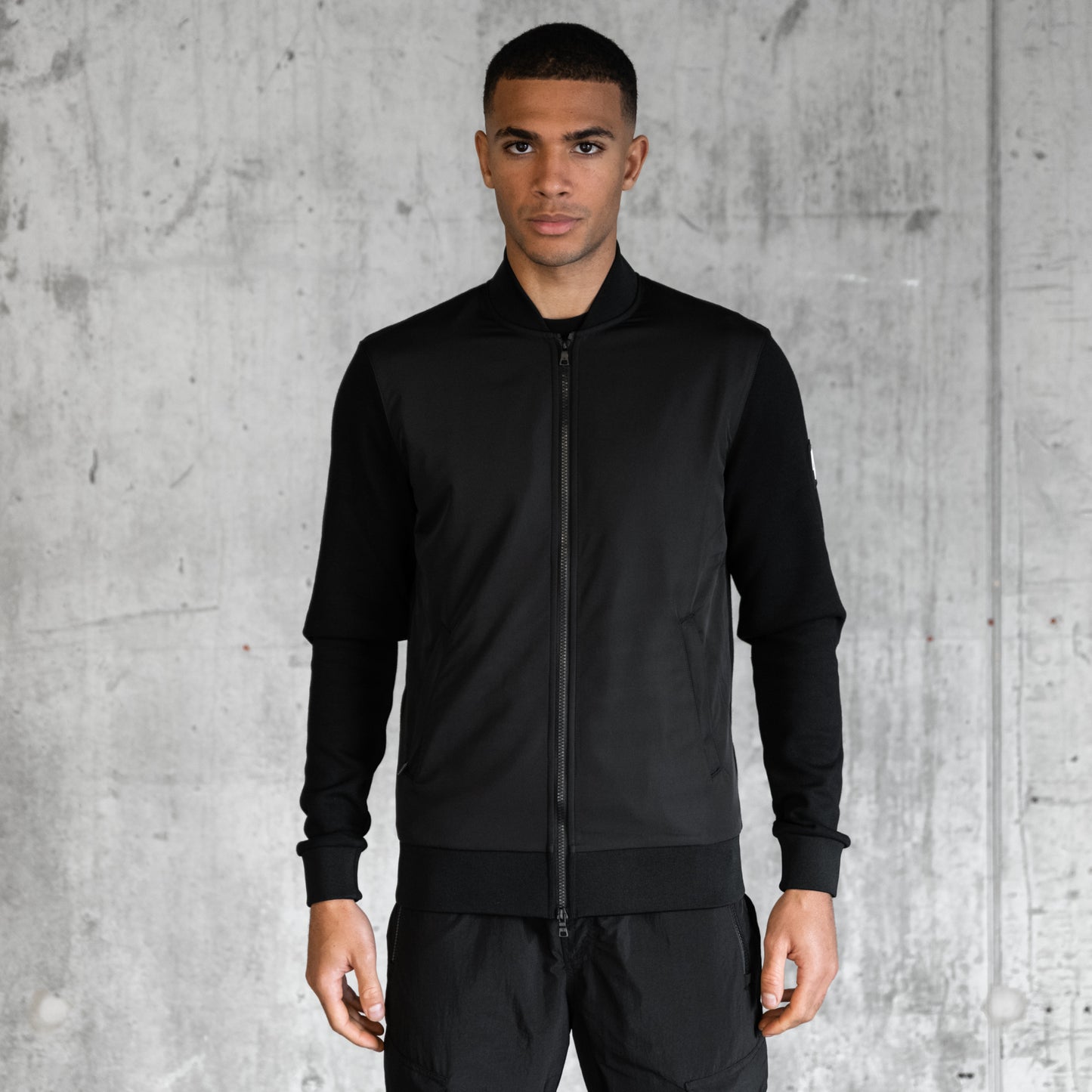 HYBRID BOMBER JACKET BLACK