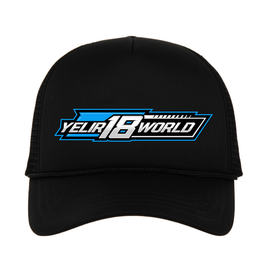 RACING BLUE YELIR WORLD TRUCKER CAP