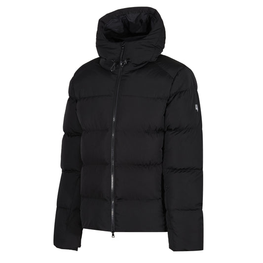 QUILTED DOWN COAT BLACK