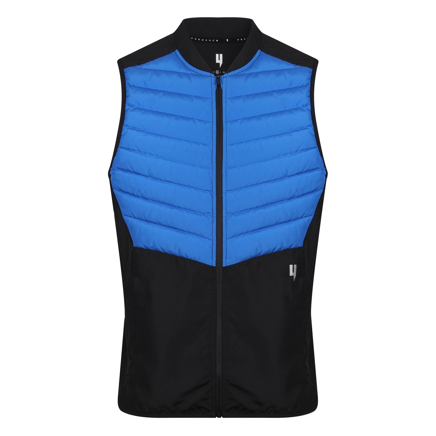 PERFORMANCE PADDED GILET BLACK / BLUE