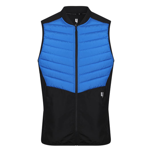 PERFORMANCE PADDED GILET BLACK / BLUE