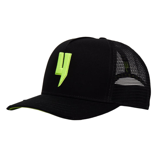 MIXED CONTRAST CAP BLACK NEON