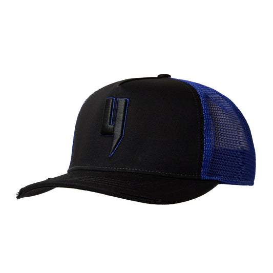 MIXED CONTRAST CAP BLACK BLUE