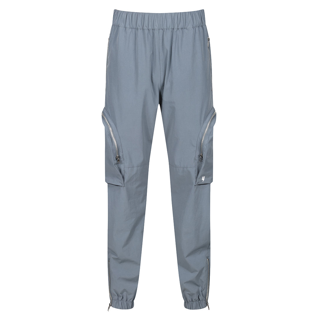 LUXE METAL ZIP CARGOS GREY – YELIR WORLD