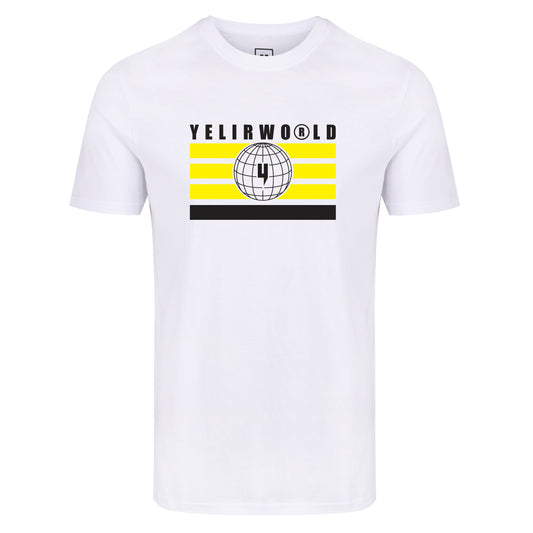 GLOBAL ENTERPRISE FLAG TEE WHITE YELLOW