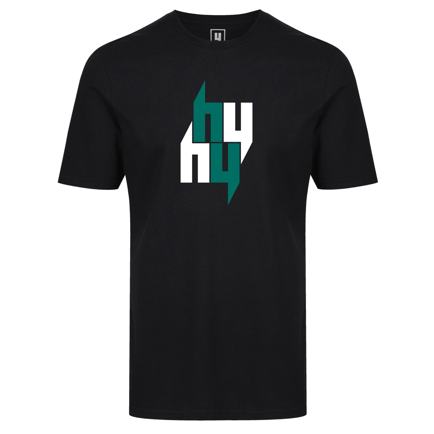 Black Tee Four Y Logo Green – Yelir World