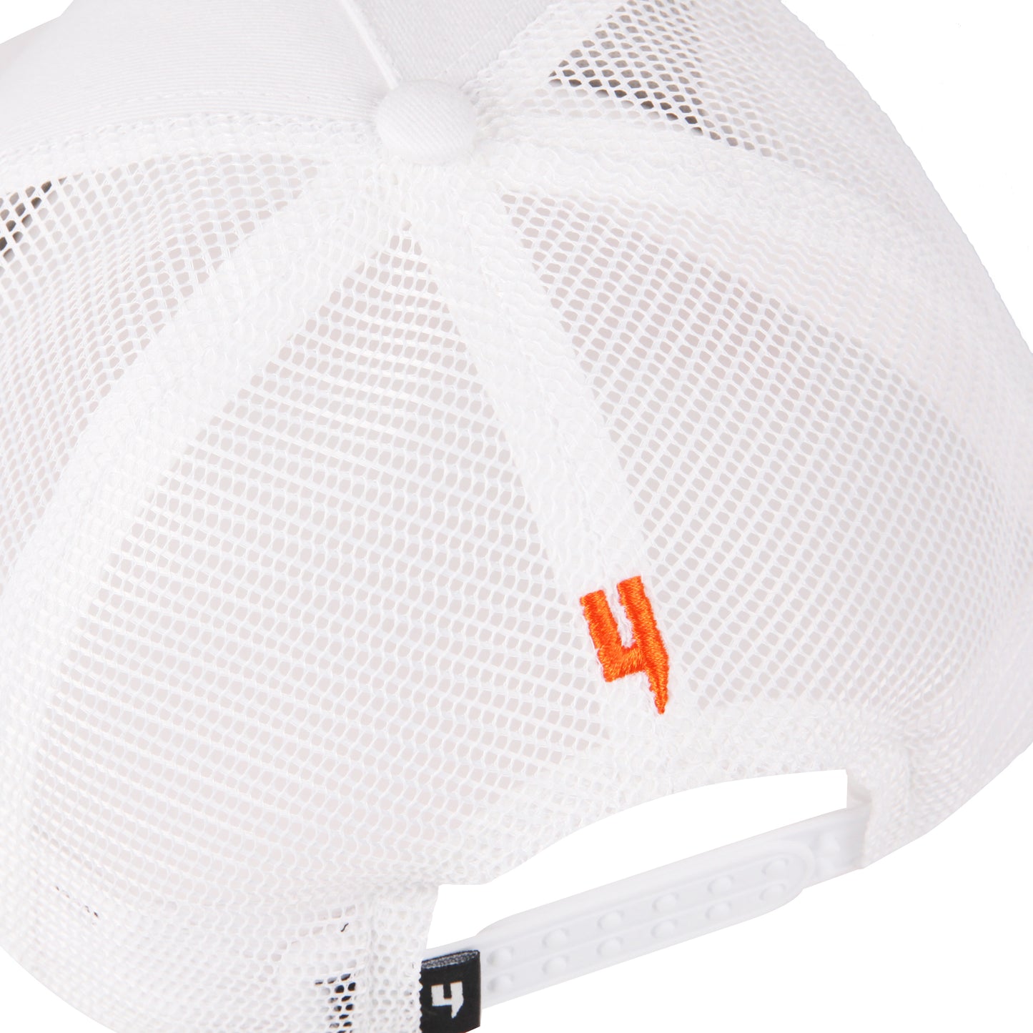 MIXED CONTRAST CAP WHITE ORANGE