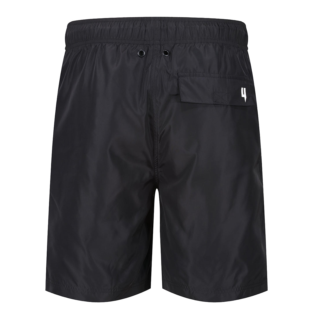 Y PATCH LOGO SWIM SHORTS BLACK