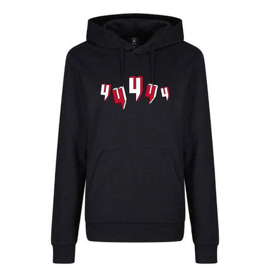 BLACK HOODY FIVE Y LOGO RED