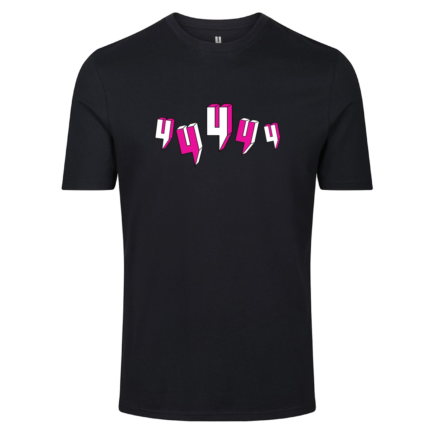 BLACK TEE FIVE Y LOGO PINK