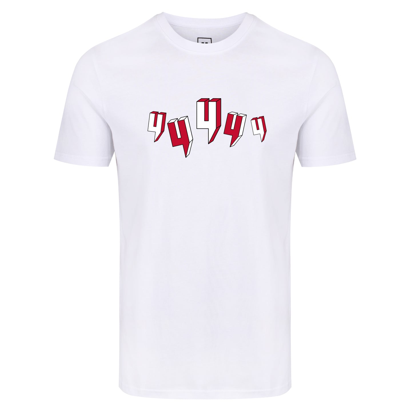 WHITE TEE FIVE Y LOGO RED
