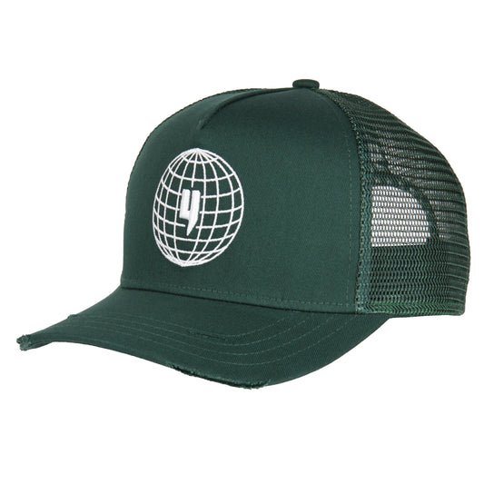 GLOBAL ENTERPRISE CAP GREEN WHITE