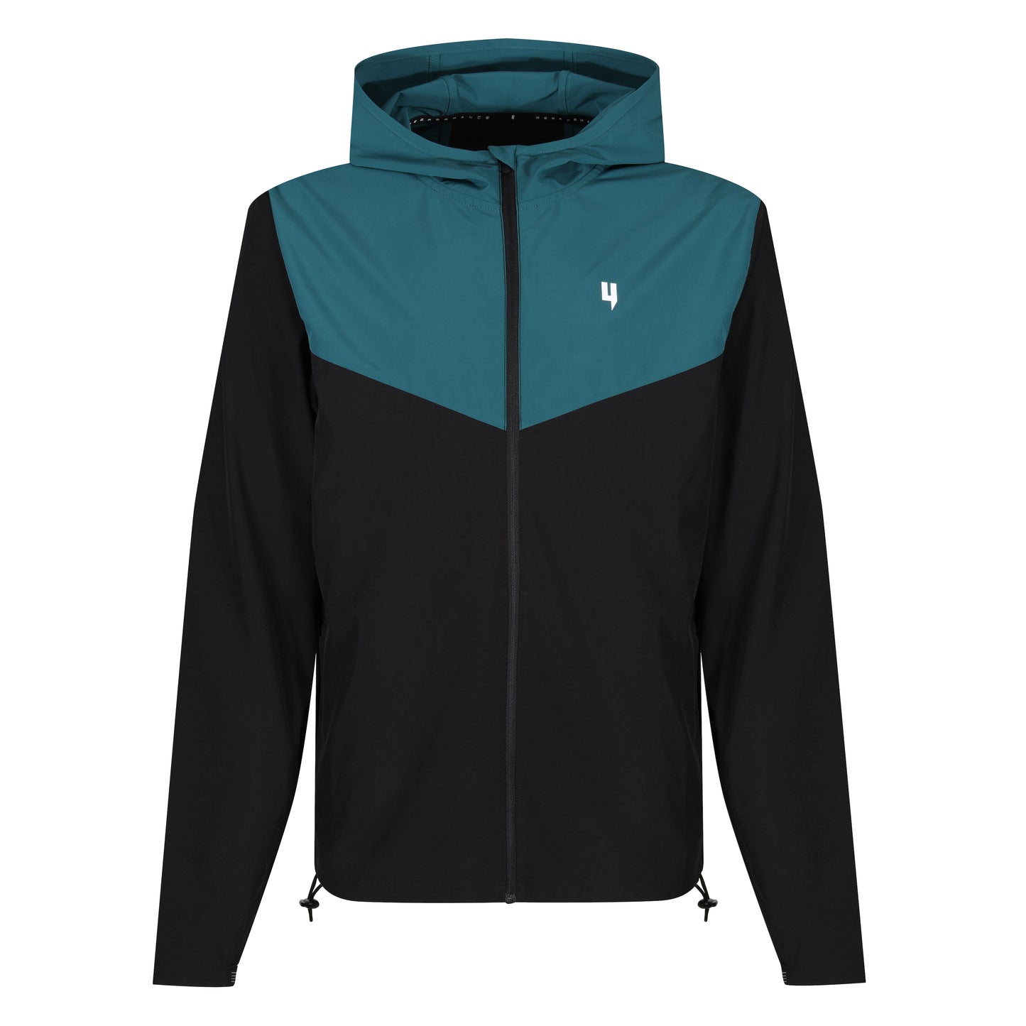 TRAINING JACKET BLACK TEAL