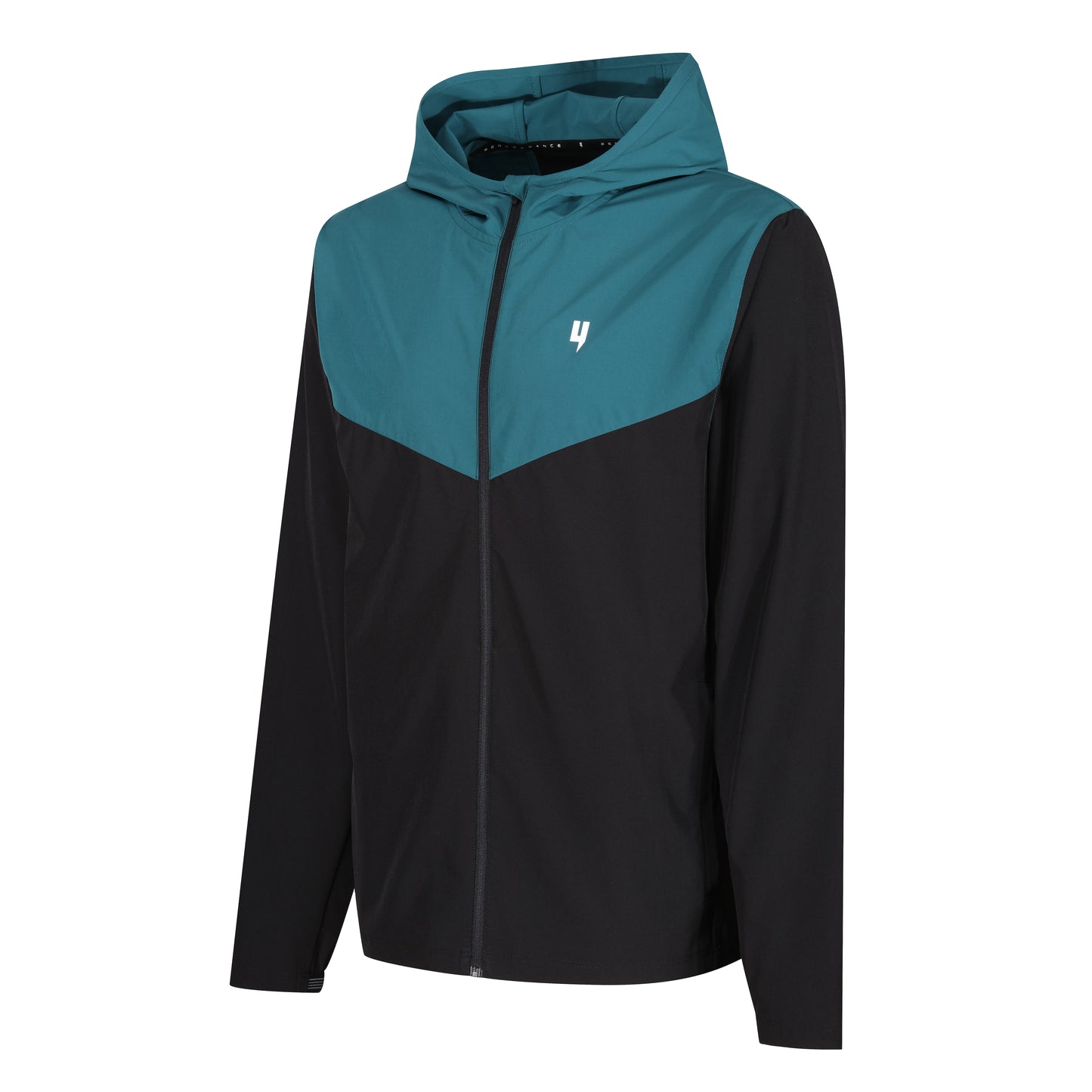 TRAINING JACKET BLACK TEAL