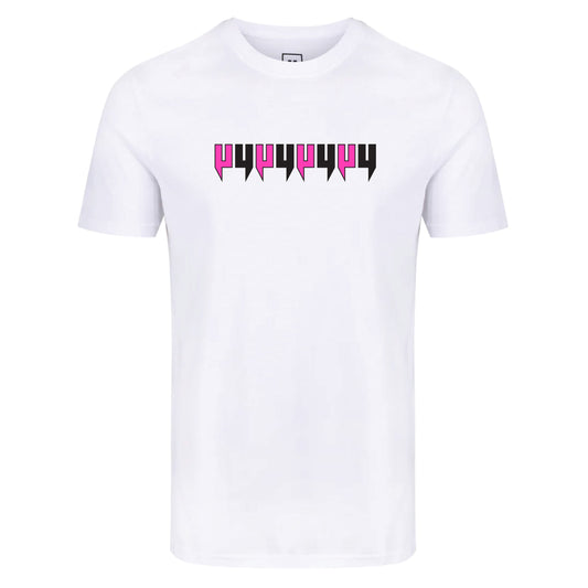 EIGHT Y LOGO TEE WHITE PINK