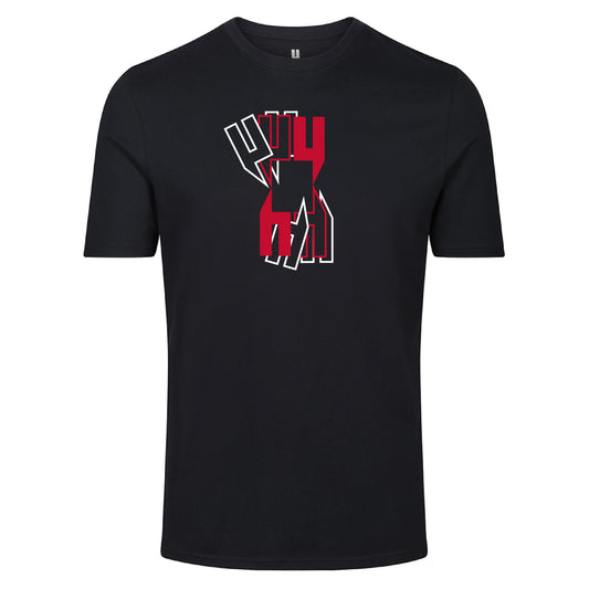 EIGHT SQUARED Y LOGO TEE BLACK RED